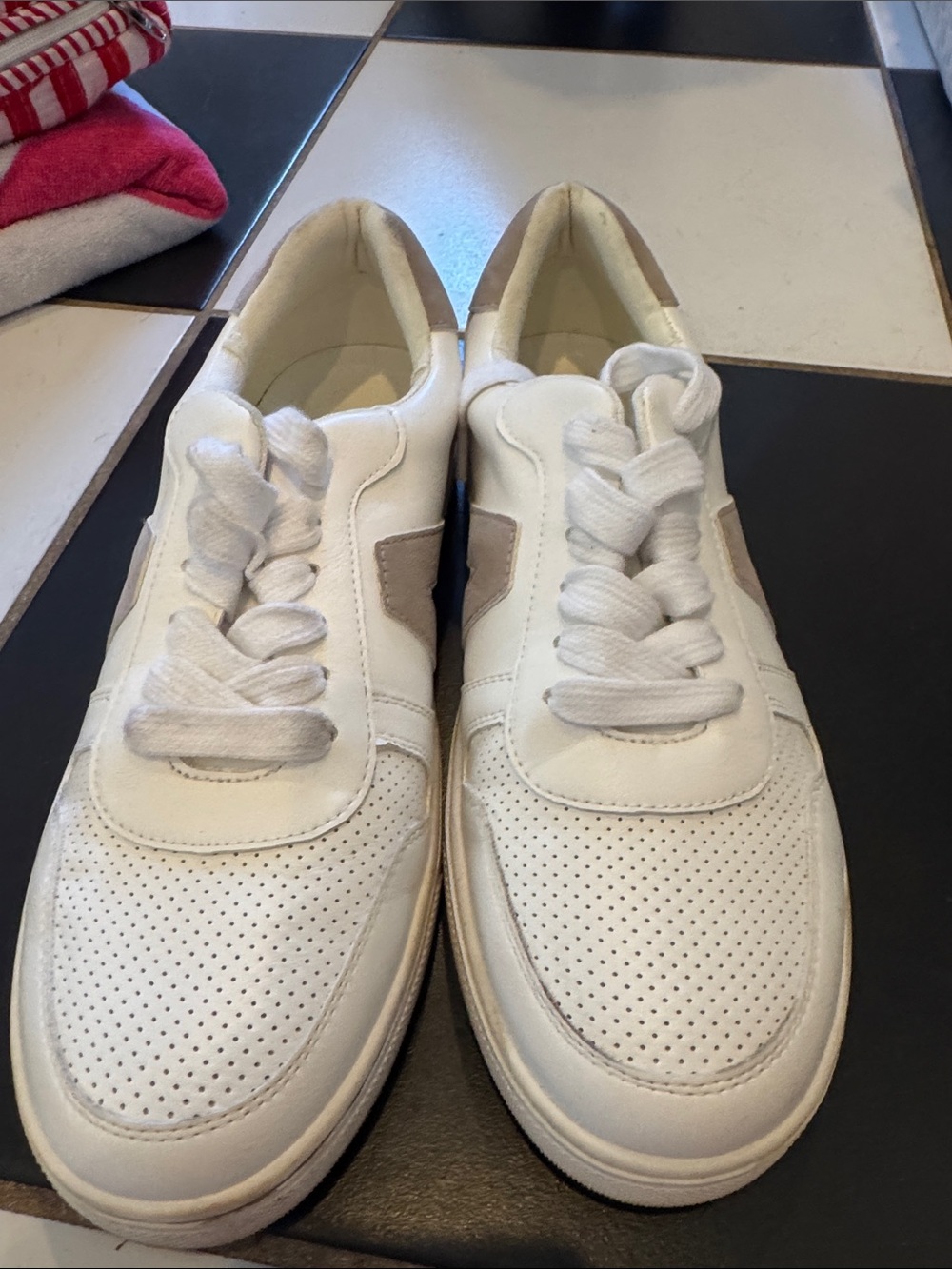 MIA White and Beige Women's Sneakers